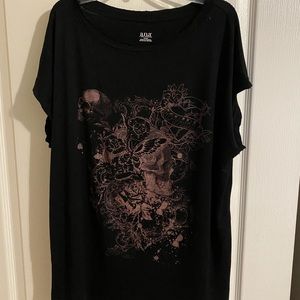 A.N.A black skull Top size xl
